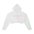 WOMEN'S CROPPED HOODIE - IT'S GIVING BOMBSHELL
