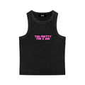 SNOW WASHED TANK TOP TOO PRETTY FOR A JOB