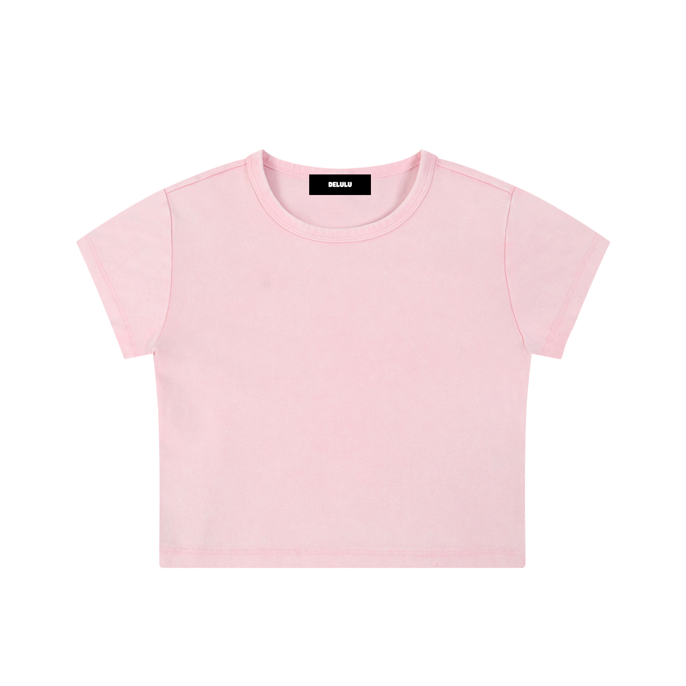 SNOW WASHED CROP TOP - BASIC