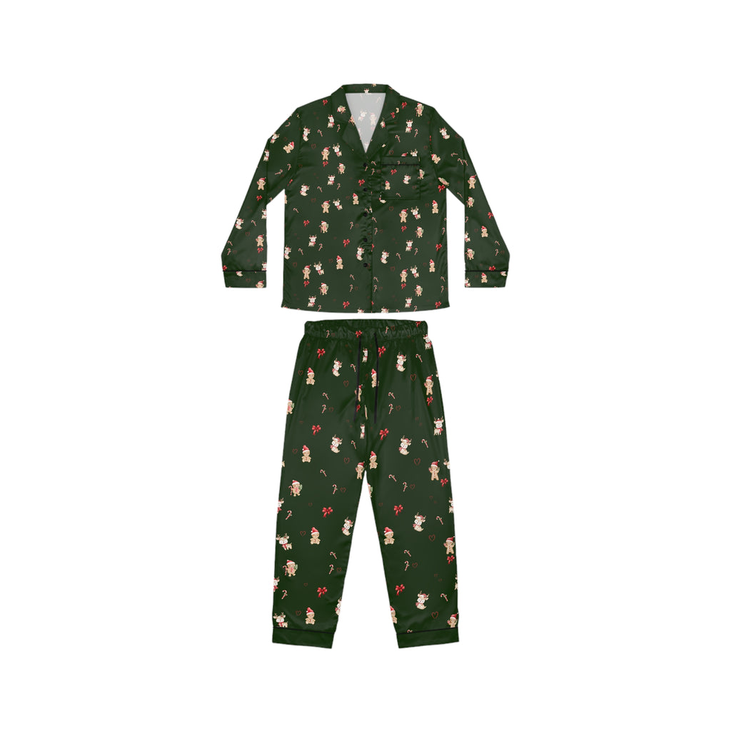 Christmas Satin Pajama Set