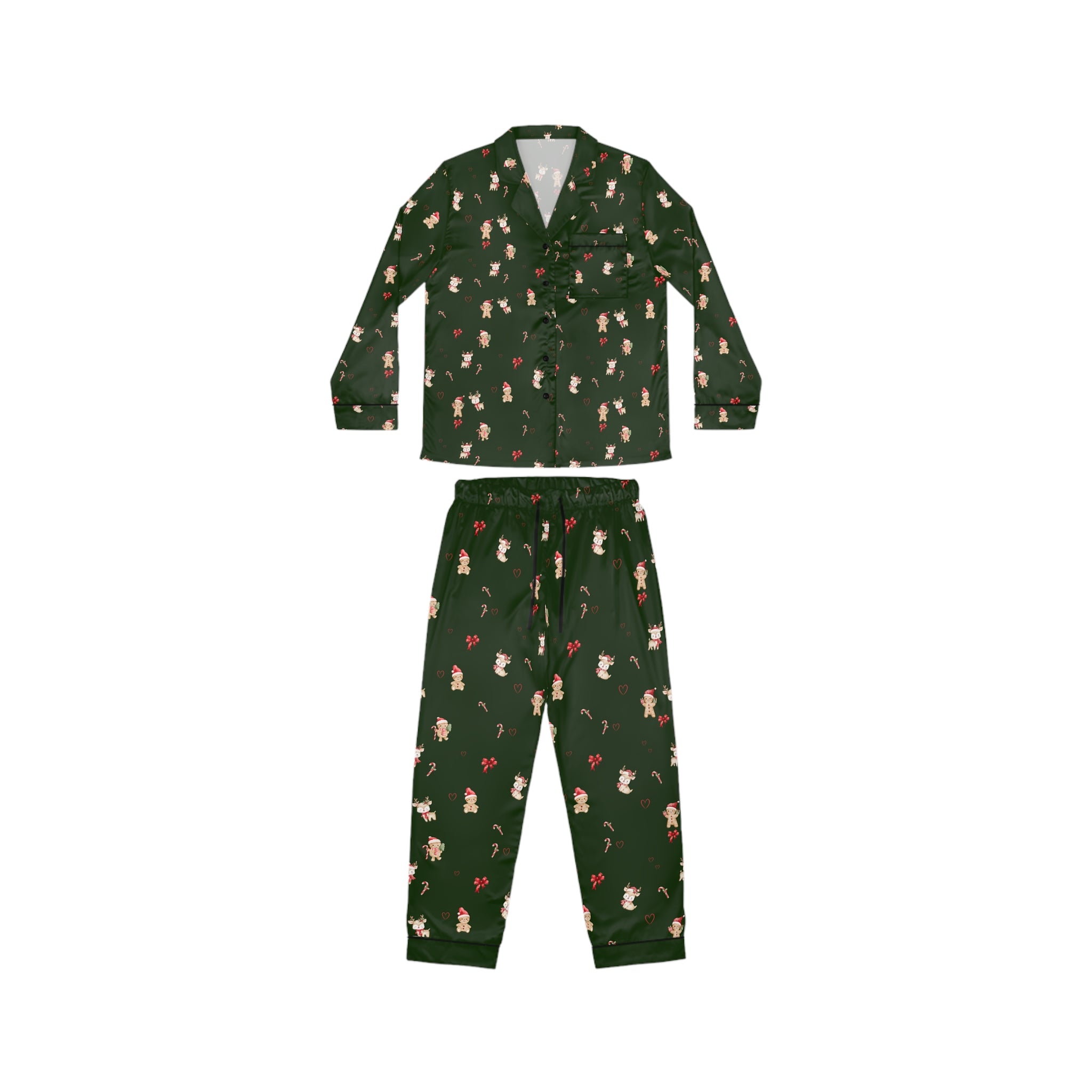 Christmas Satin Pajama Set