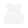 WOMEN'S TIGHT CREWNECK CROP TANK TOP - HOMECOMING DÜSSELDORF - QUIT PLAYING GAMES WITH MY HEART