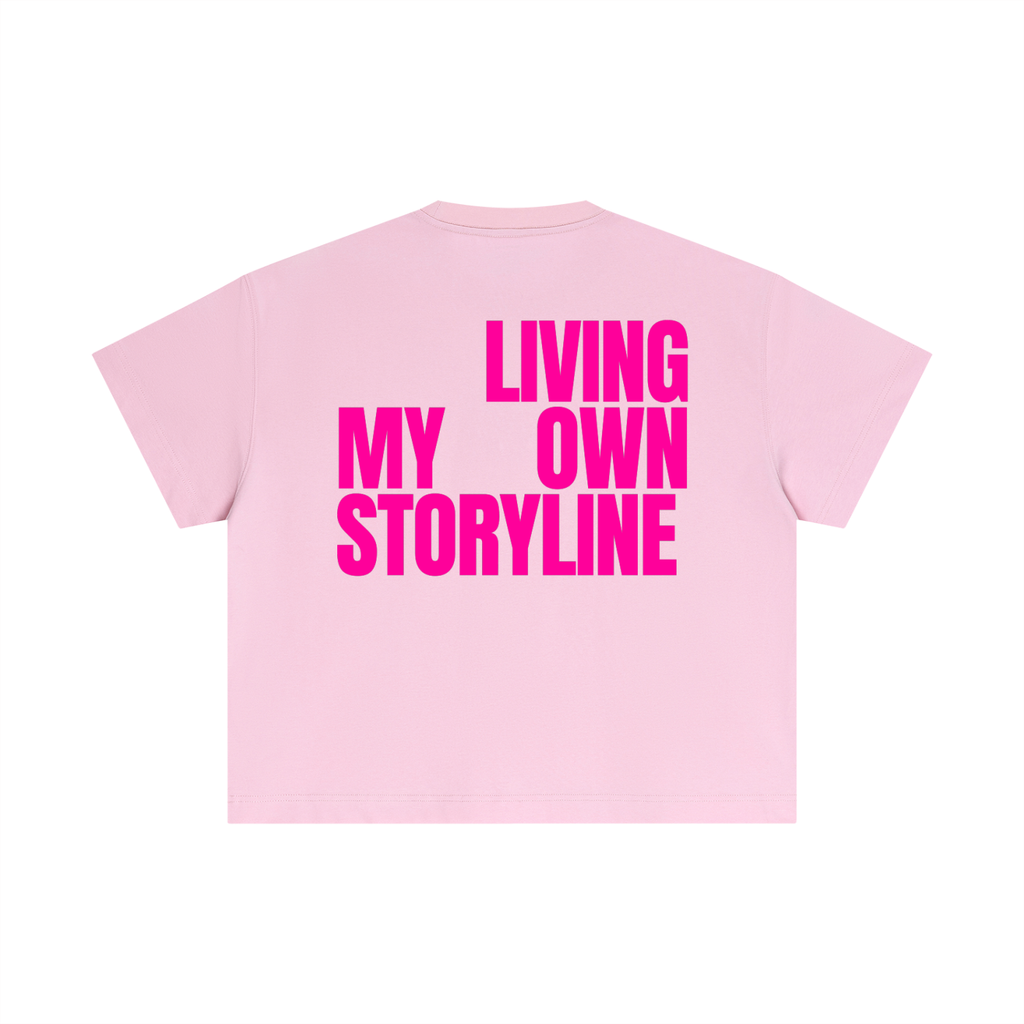 MAIN CHARACTER BOXY T-SHIRT - LIVING MY OWN STORYLINE