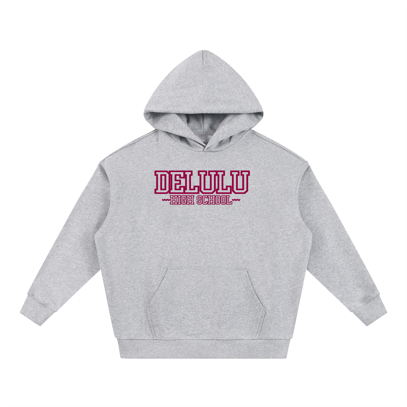 ESSENTIAL HEAVYWEIGHT HOODIE - DELULU HIGH SCHOOL