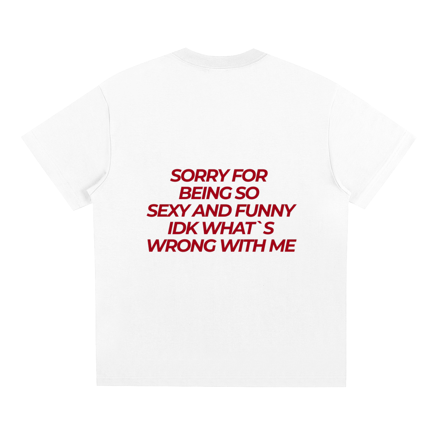 UNISEX LOOSE FIT T-SHIRT - SORRY FOR BEING SO SEXY AND FUNNY