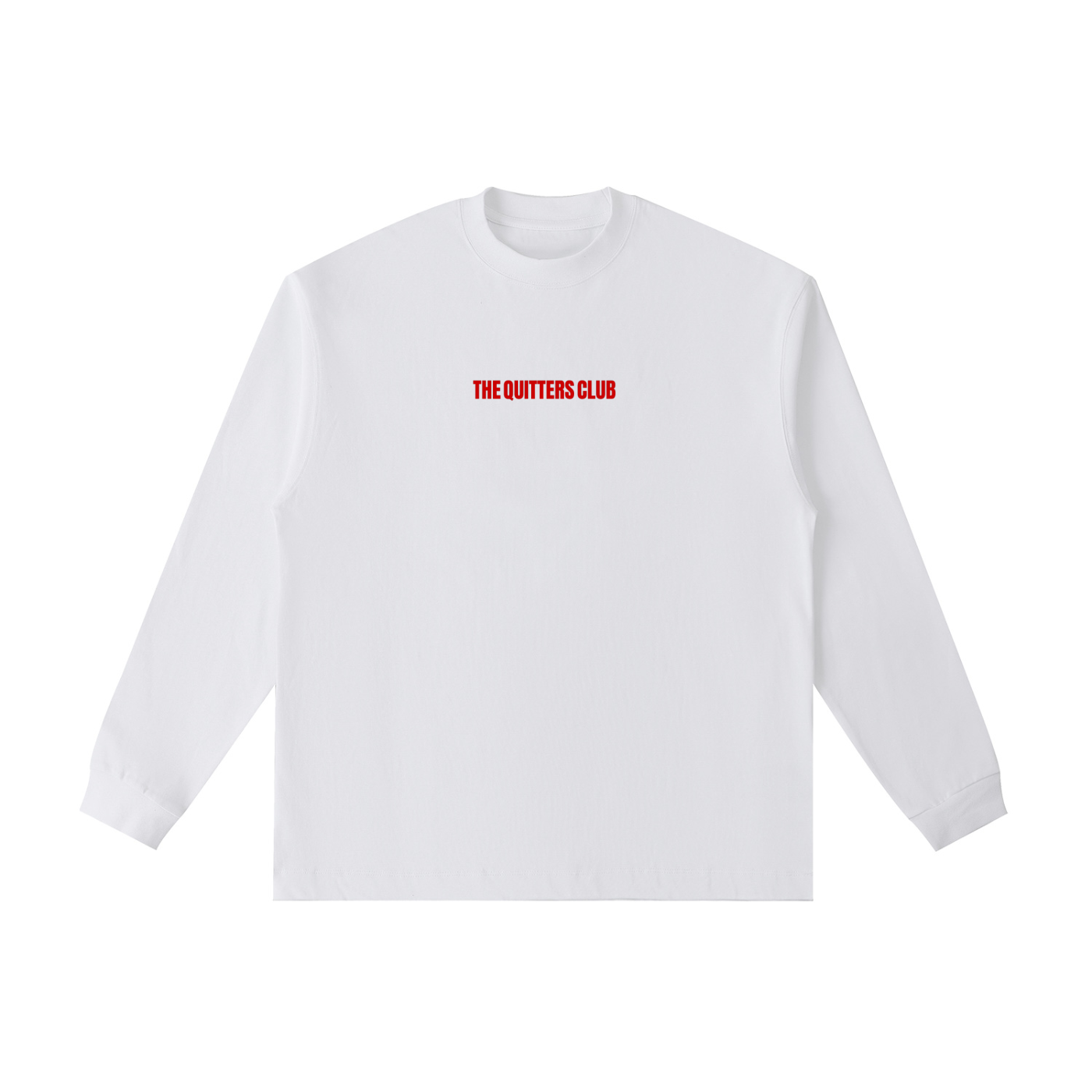 QUITTERS CLUB LONG SLEEVE T-SHIRT - GHOST
