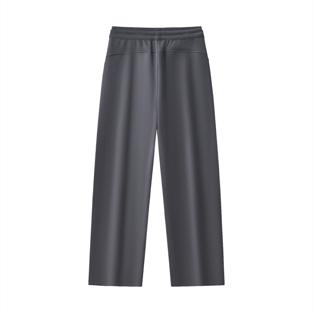 WOMAN ESSENTIAL STRAIGHT-LEG SWEATPANTS  - CHARCOAL GRAY