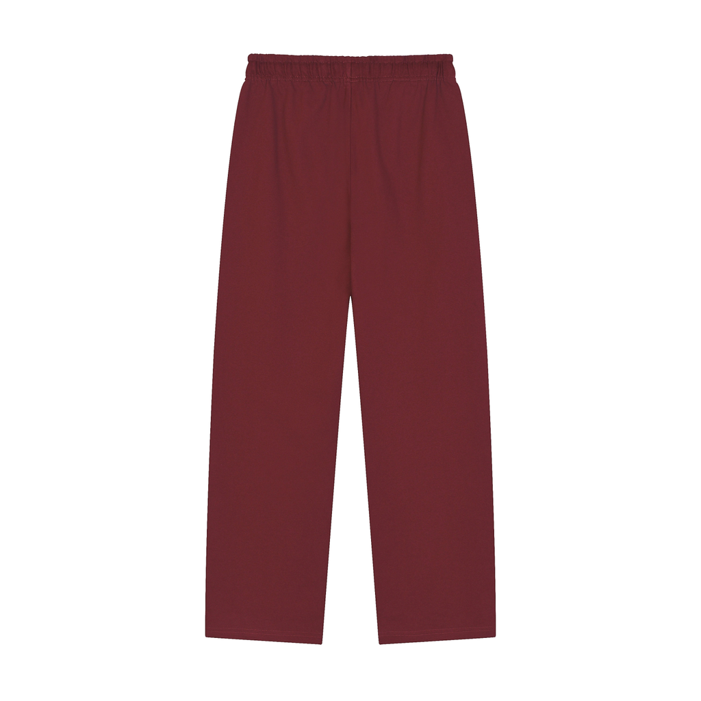 STRAIGHT-LEG SWEATPANTS UNISEX - RED