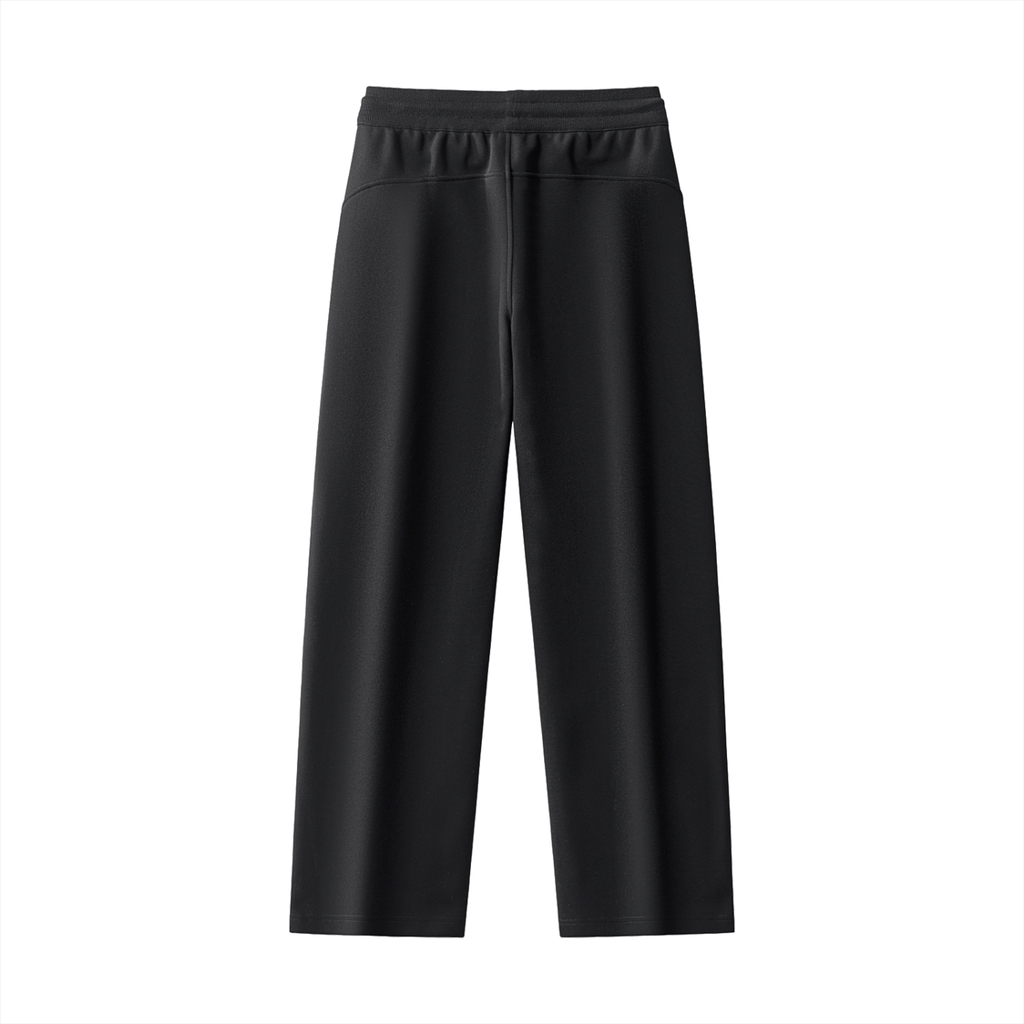 WOMAN ESSENTIAL STRAIGHT-LEG SWEATPANTS  - BLACK