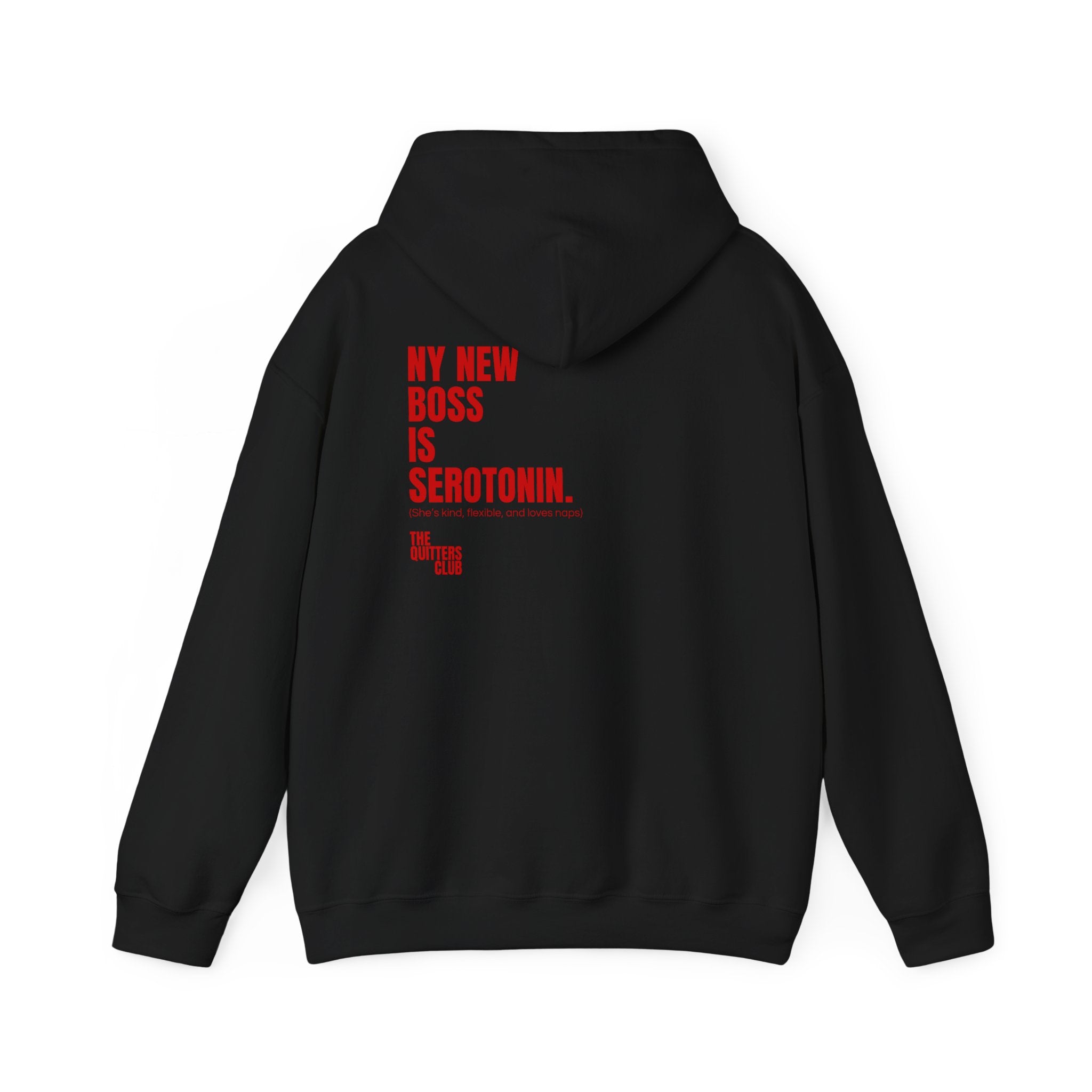 10 QUITTERS CLUB HOODIE BLACK/RED