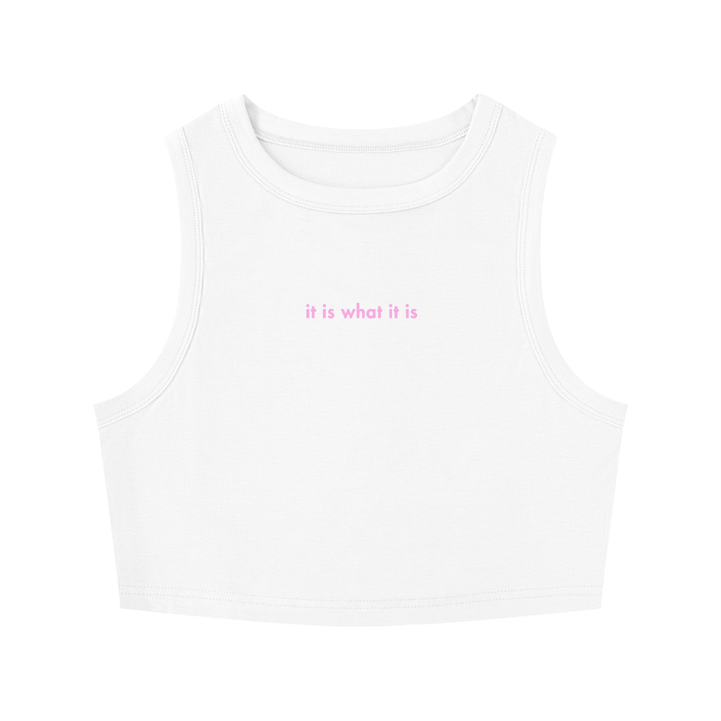 WOMEN'S CREWNECK CROP TOP - IT IS WHAT IT IS