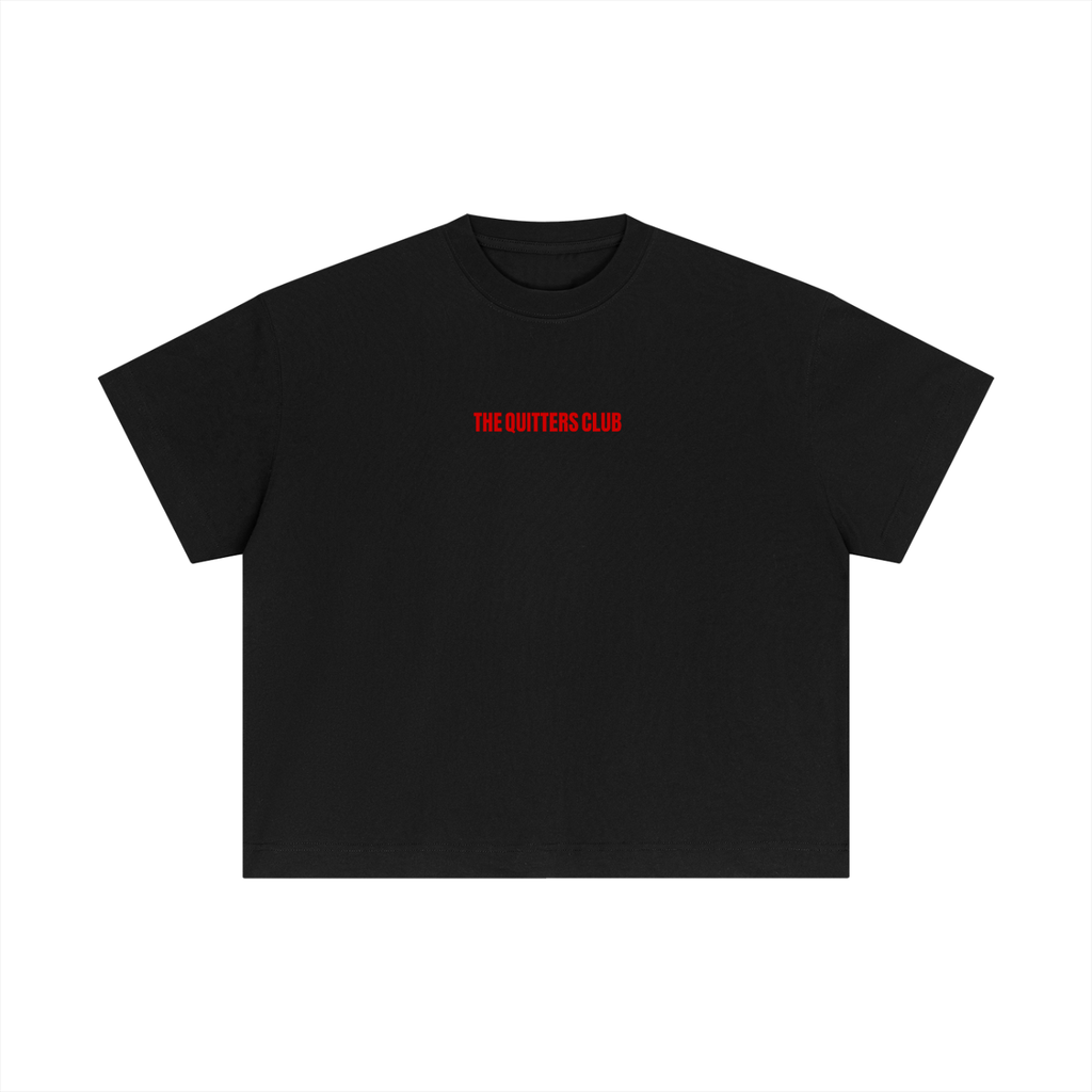 QUITTERS CLUB ESSENTIAL COTTON BOXY T-SHIRT - CORPORATE BURNOUT