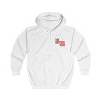08 QUITTERS CLUB FULL-ZIP HOODIE WHITE/RED