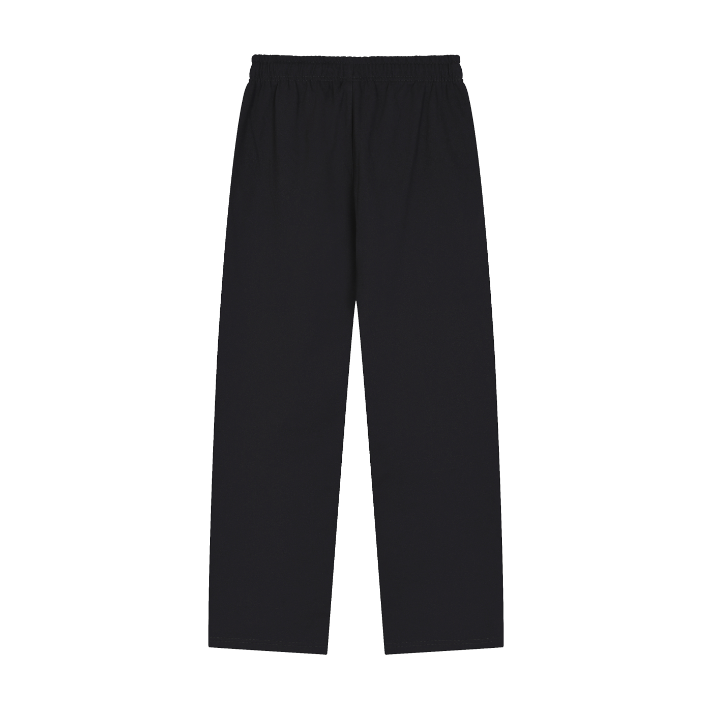 STRAIGHT-LEG SWEATPANTS UNISEX - BLACK