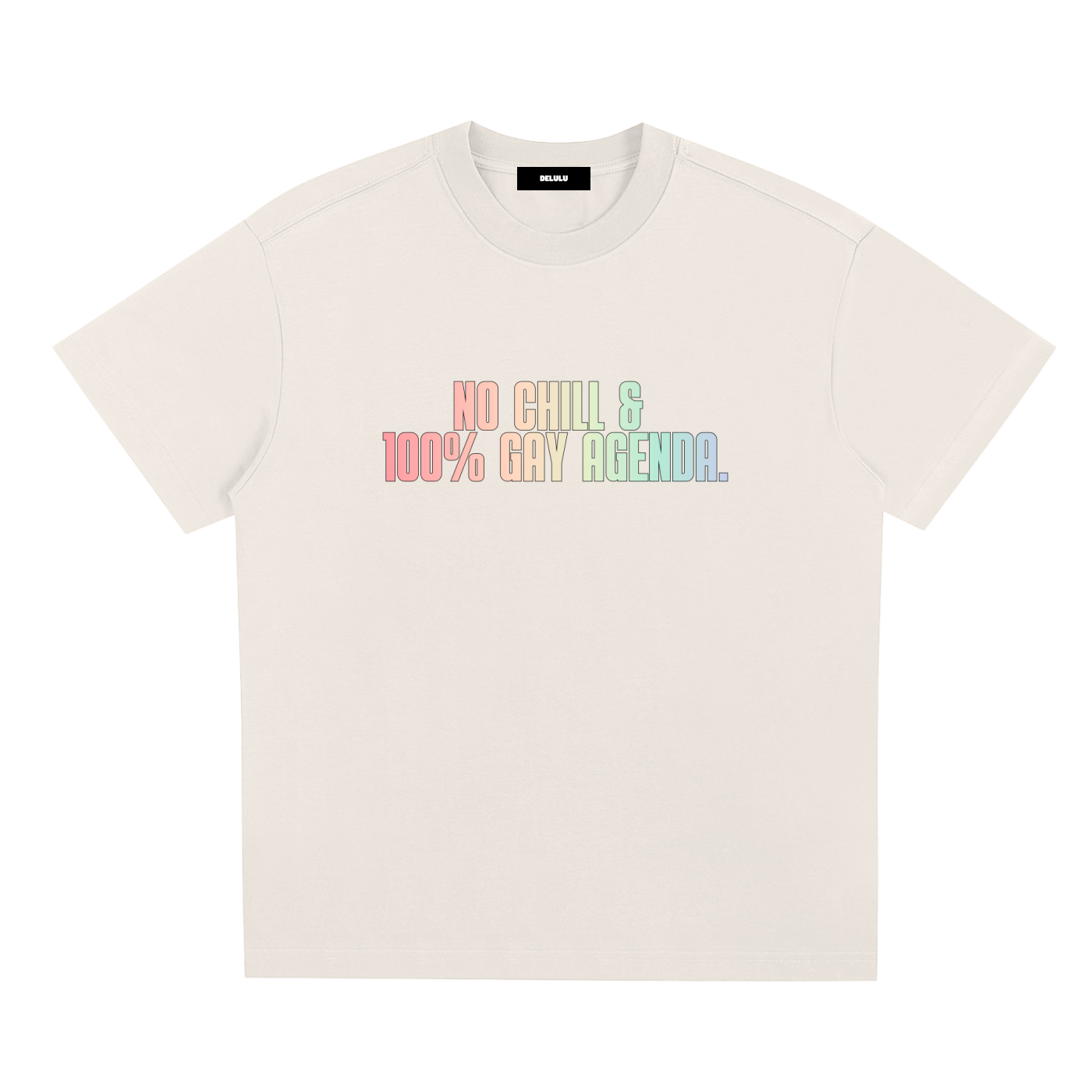 PRIDE LOOSE FIT UNISEX T-SHIRT - 100% GAY AGENDA