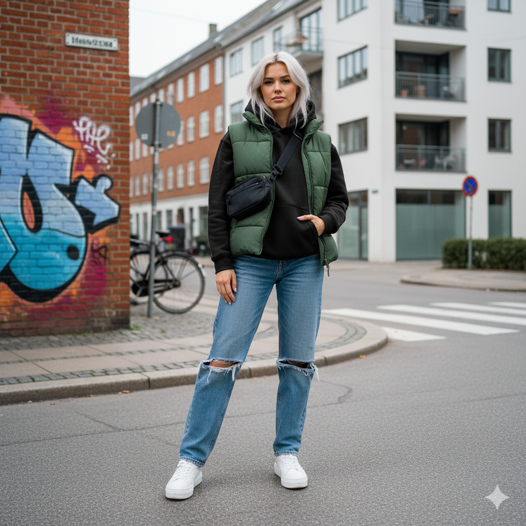BASIC OVERSIZED FLEECED HOODIE BLACK