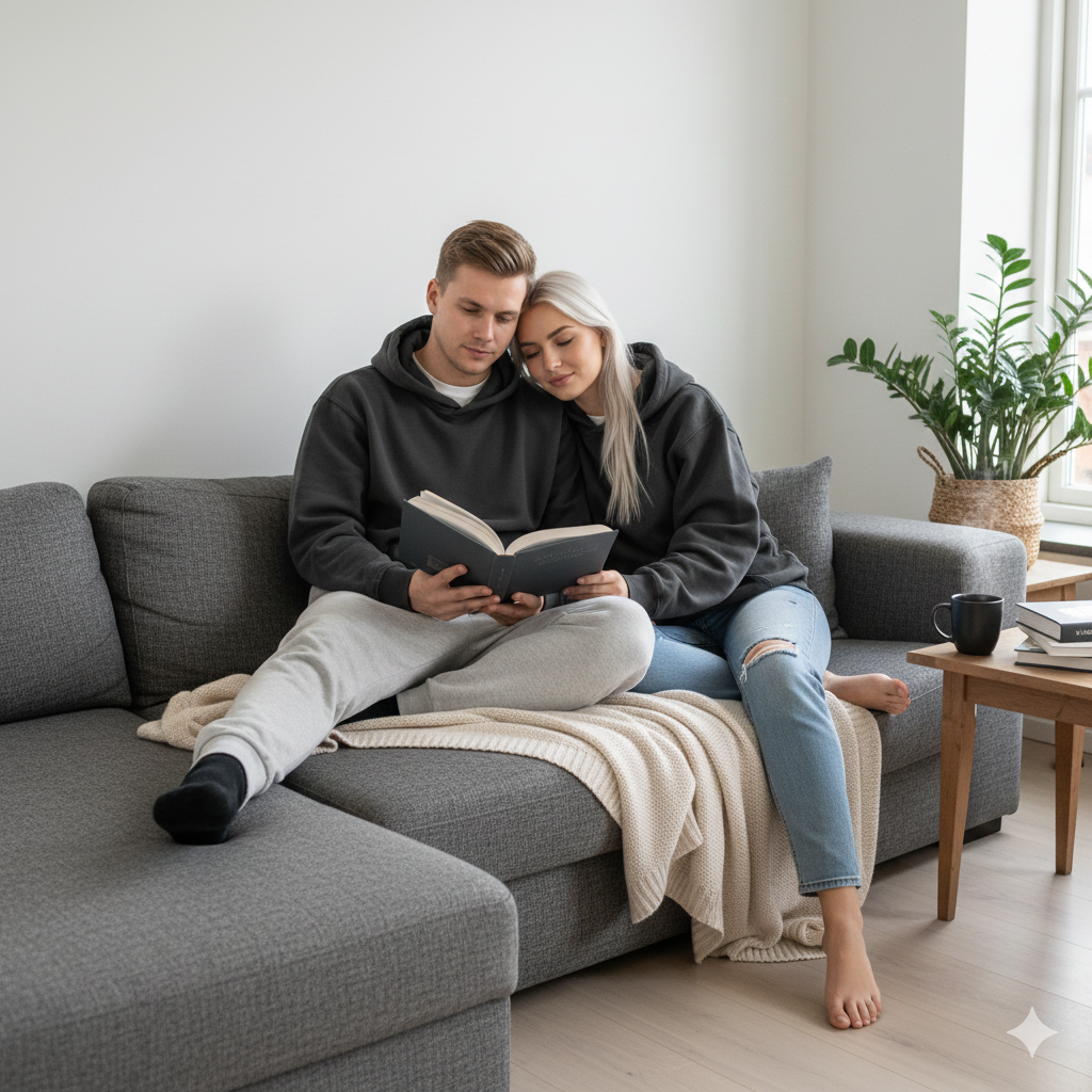 BASIC OVERSIZED ESSENTIAL HOODIE BLACK