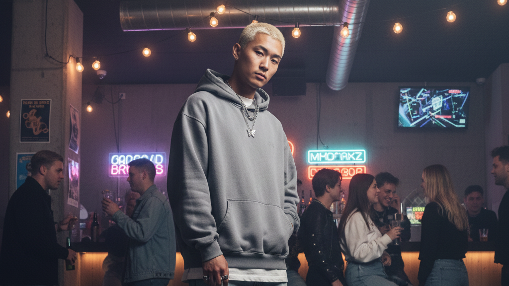 PREMIUM UNISEX BASIC SUNFADE HEAVYWEIGHT OVERSIZED HOODIE GREY