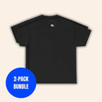 2-PACK BUNDLE BASIC COTTON TEE BLACK