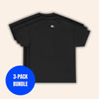 3-PACK BUNDLE BASIC COTTON TEE BLACK