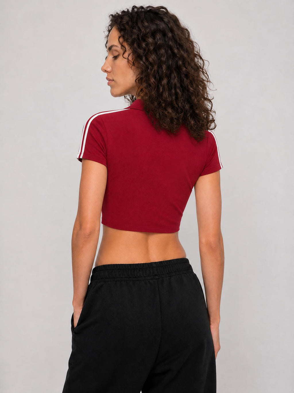 WOMEN'S CROPPED ZIP T-SHIRT - WORLD CUP NORWAY