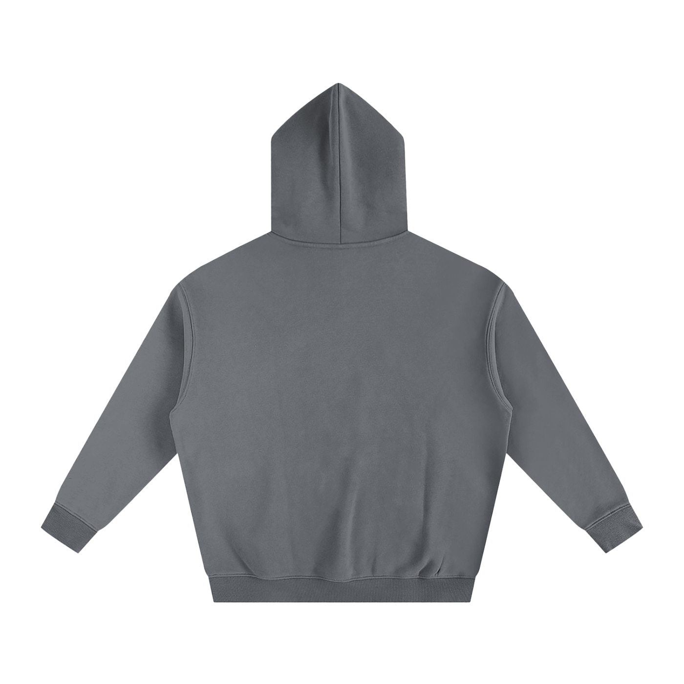 BASIC ESSENTIAL FLEECE HOODIE GREY