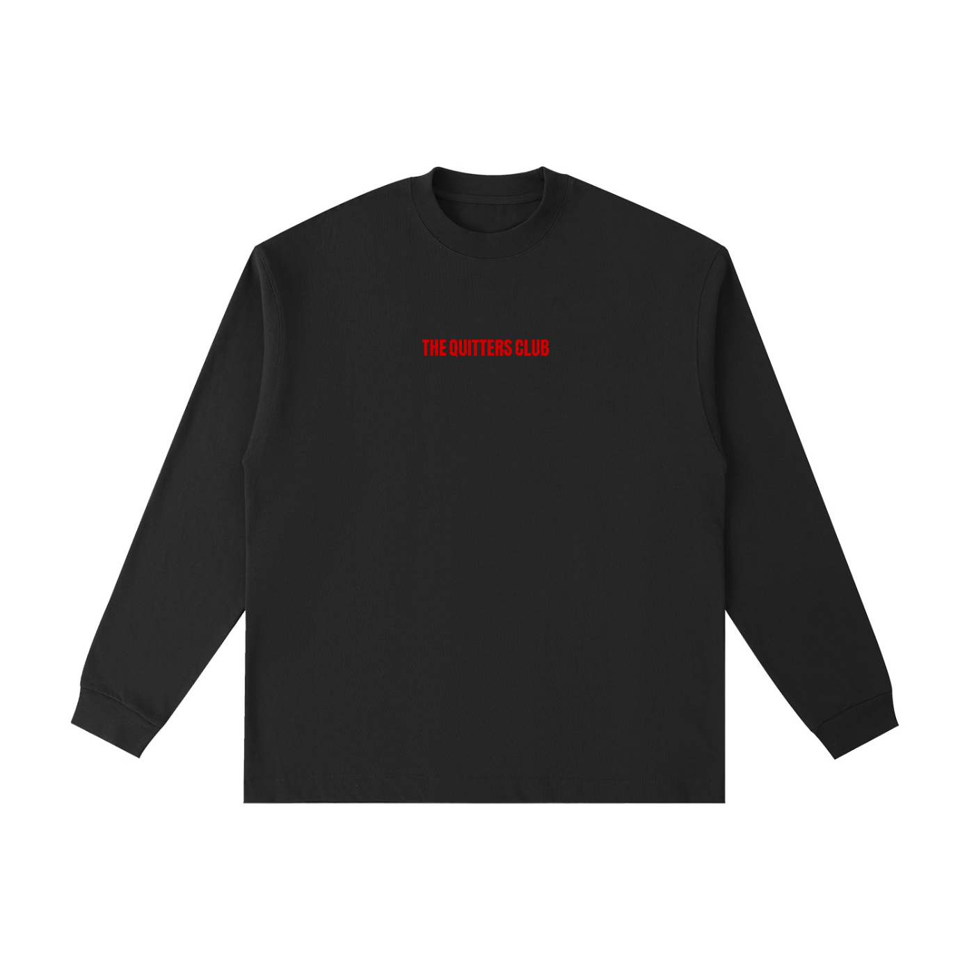 QUITTERS CLUB LONG SLEEVE T-SHIRT - CRYING AT MY LAPTOP