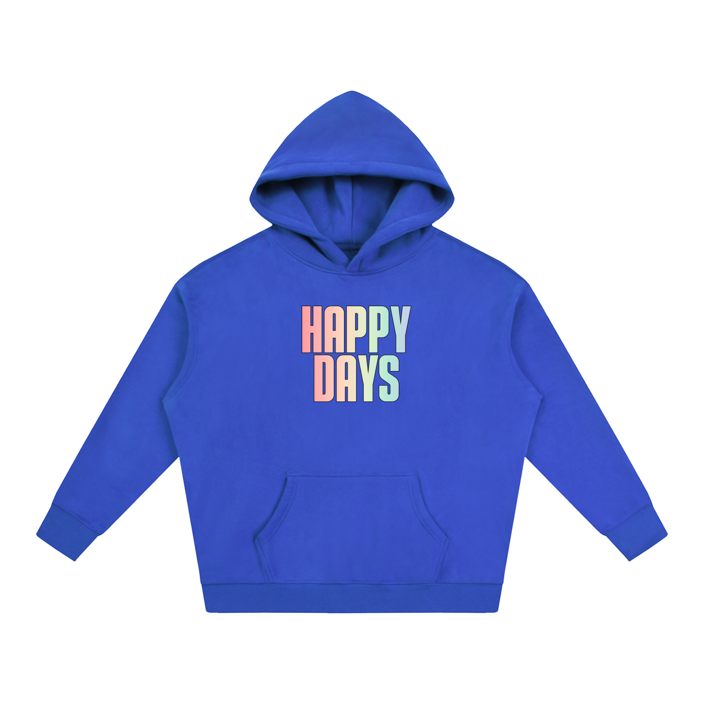 PRIDE OVERSIZED PREMIUM FLEECED HOODIE - HAPPY DAYS