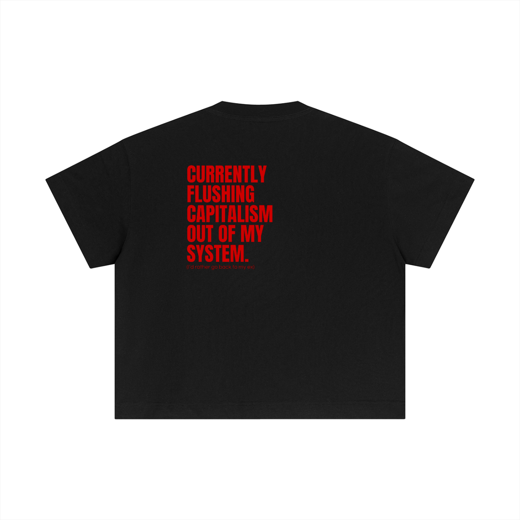 QUITTERS CLUB ESSENTIAL COTTON BOXY T-SHIRT - OUT OF MY SYSTEM