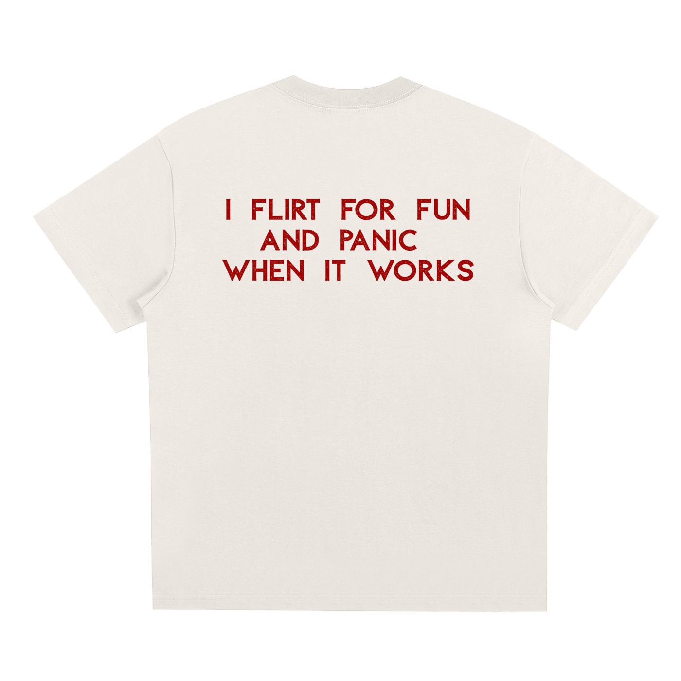 UNISEX LOOSE FIT T-SHIRT - I FLIRT FOR FUN