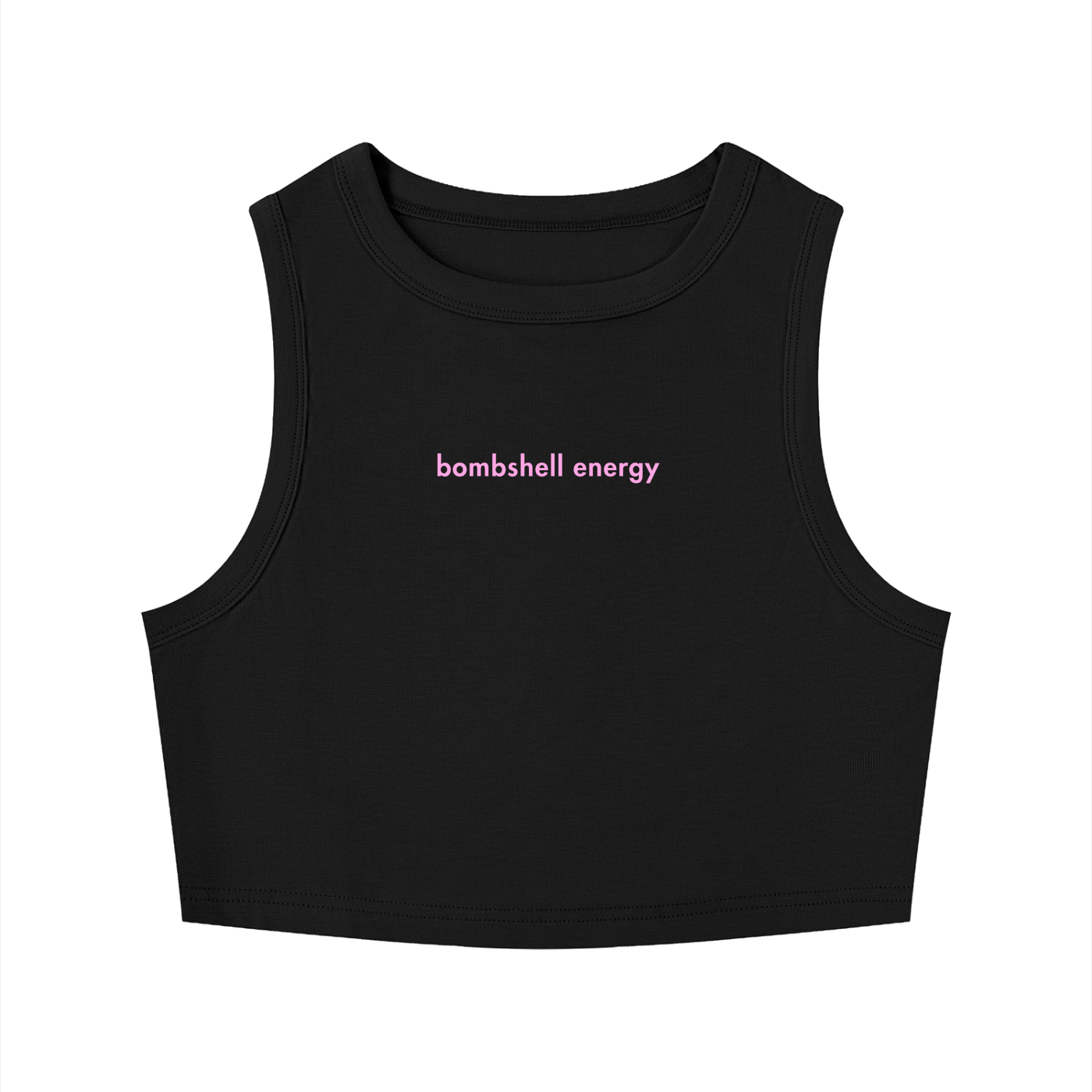 WOMEN'S CREWNECK CROP TOP - BOMBSHELL ENERGY