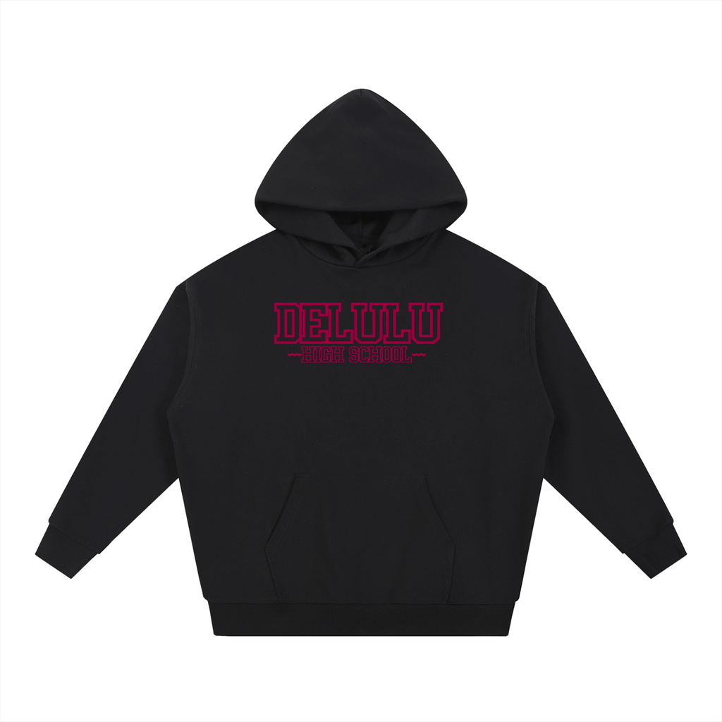 ESSENTIAL HEAVYWEIGHT HOODIE - DELULU HIGH SCHOOL