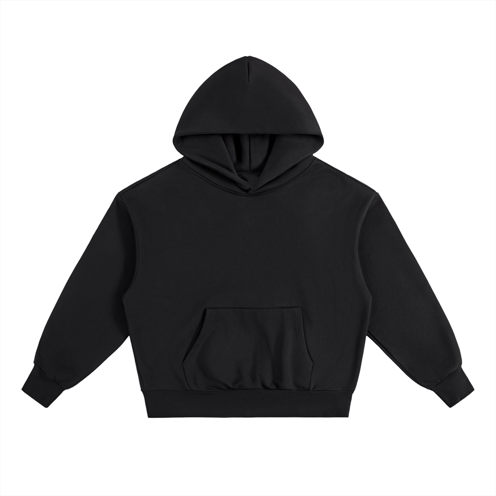 BASIC ESSENTIAL HEAVYWEIGHT FLEECE HOODIE BLACK