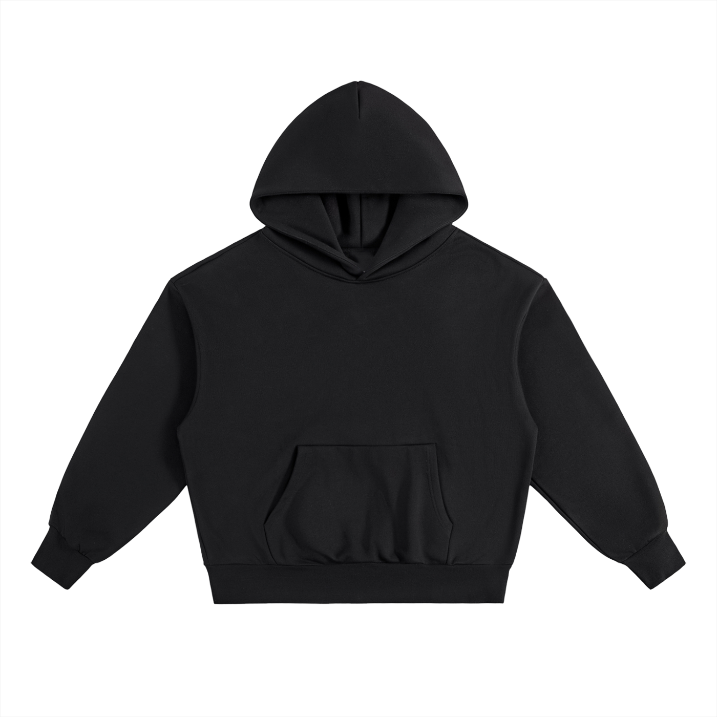 BASIC ESSENTIAL HEAVYWEIGHT FLEECE HOODIE BLACK