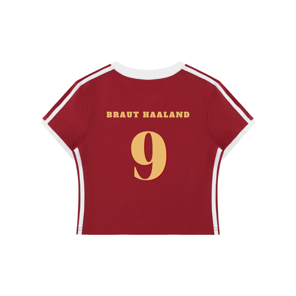 WOMEN'S RETRO V-NECK CROP T-SHIRT WORLD CUP - NORWAY