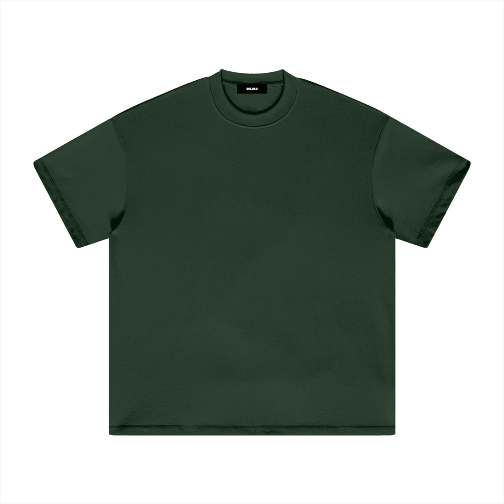UNISEX HEAVYWEIGHT EARTH TONE T-SHIRT BLACKISH GREEN