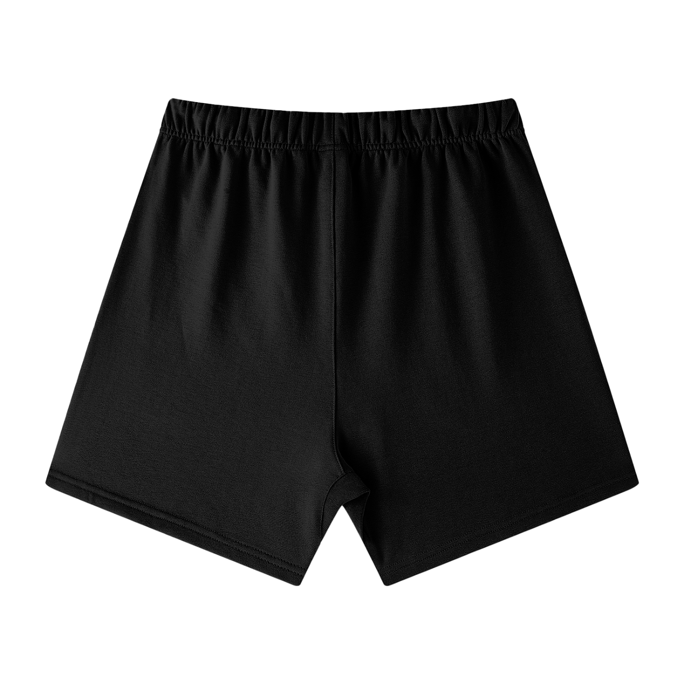UNISEX EARTH TONE LOOSE FIT COTTON SHORTS BLACK