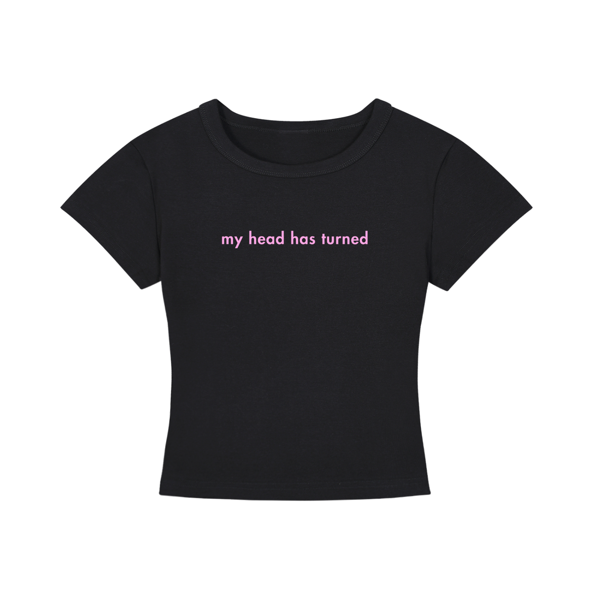 WOMEN'S CROPPED T-SHIRT - MY HEAD HAS TURNED