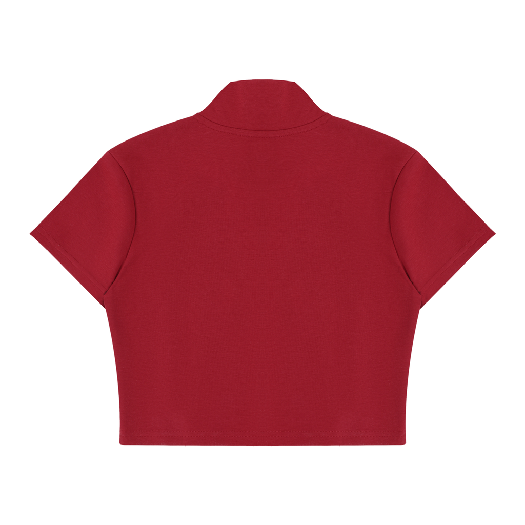 WOMEN'S CROPPED ZIP T-SHIRT - WORLD CUP NORWAY