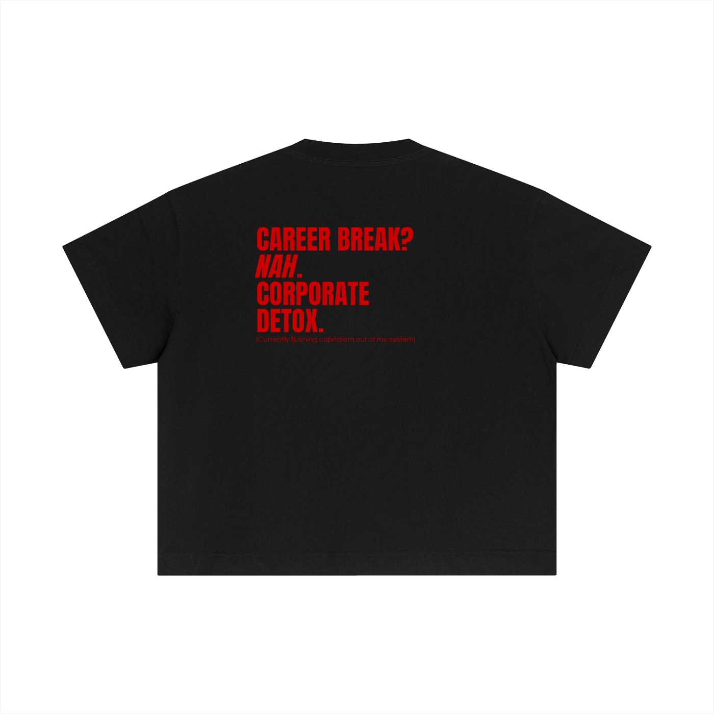 QUITTERS CLUB ESSENTIAL COTTON BOXY T-SHIRT - CORPORATE DETOX