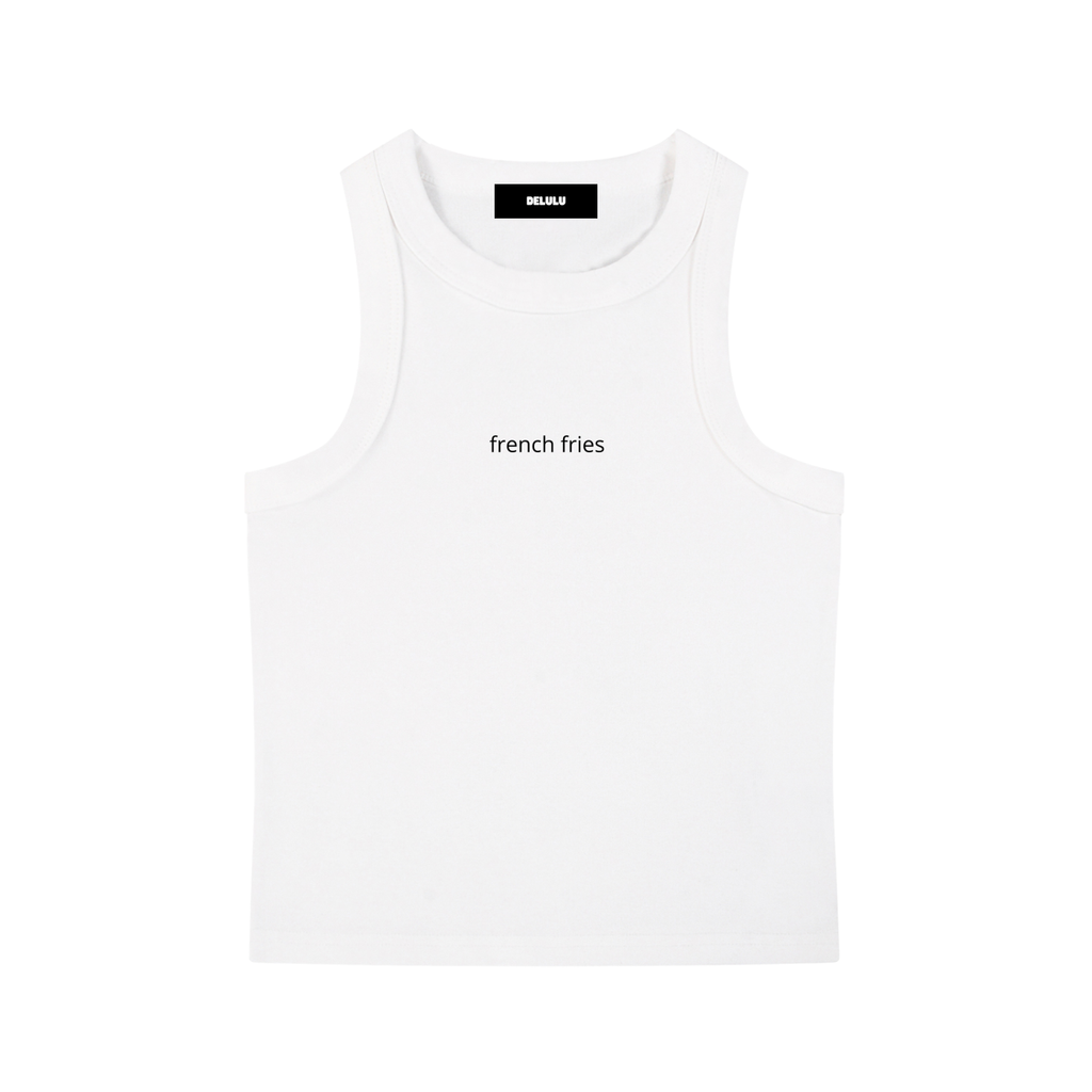 SNOW WASHED TANK TOP FRENCH FRIES