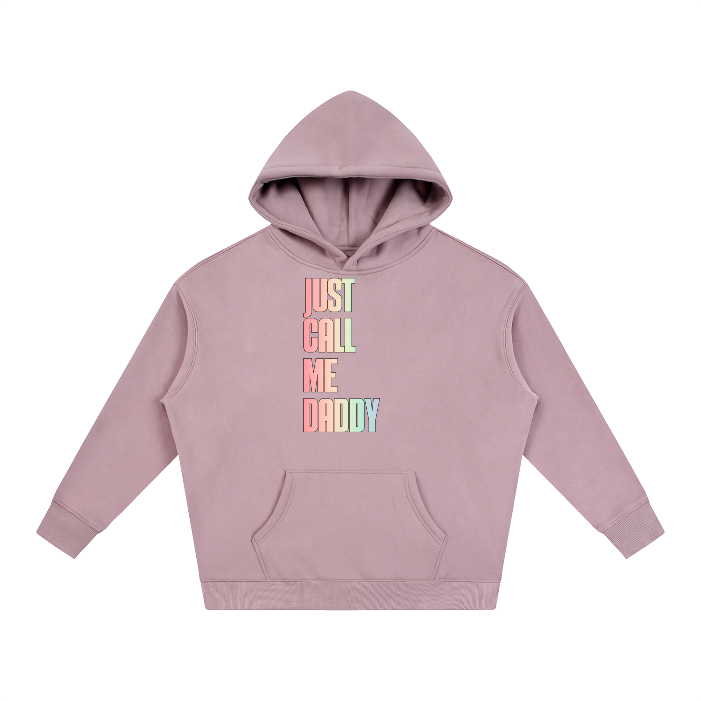 PRIDE OVERSIZED PREMIUM FLEECED HOODIE - JUST CALL ME DADDY