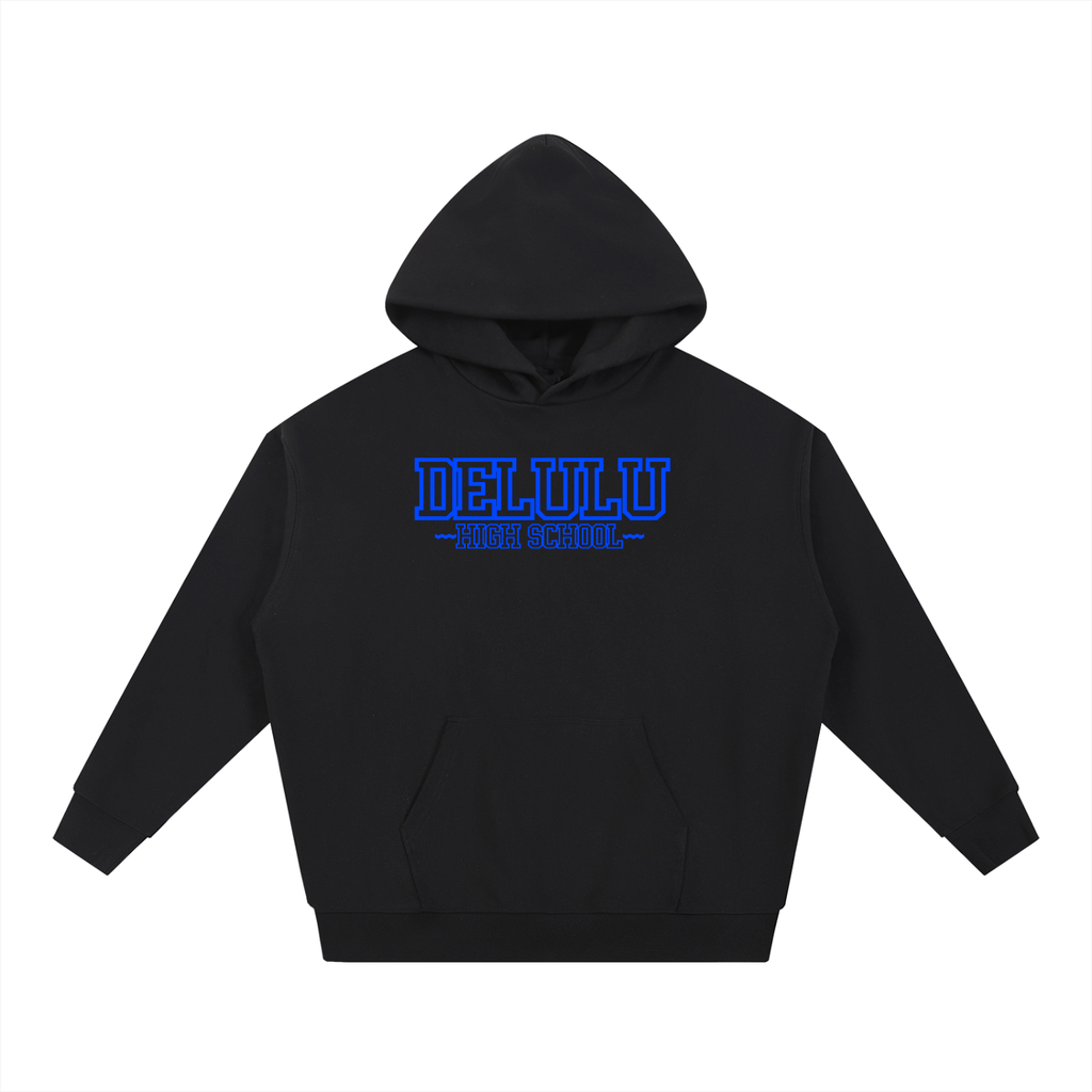 ESSENTIAL HEAVYWEIGHT HOODIE - DELULU HIGH SCHOOL