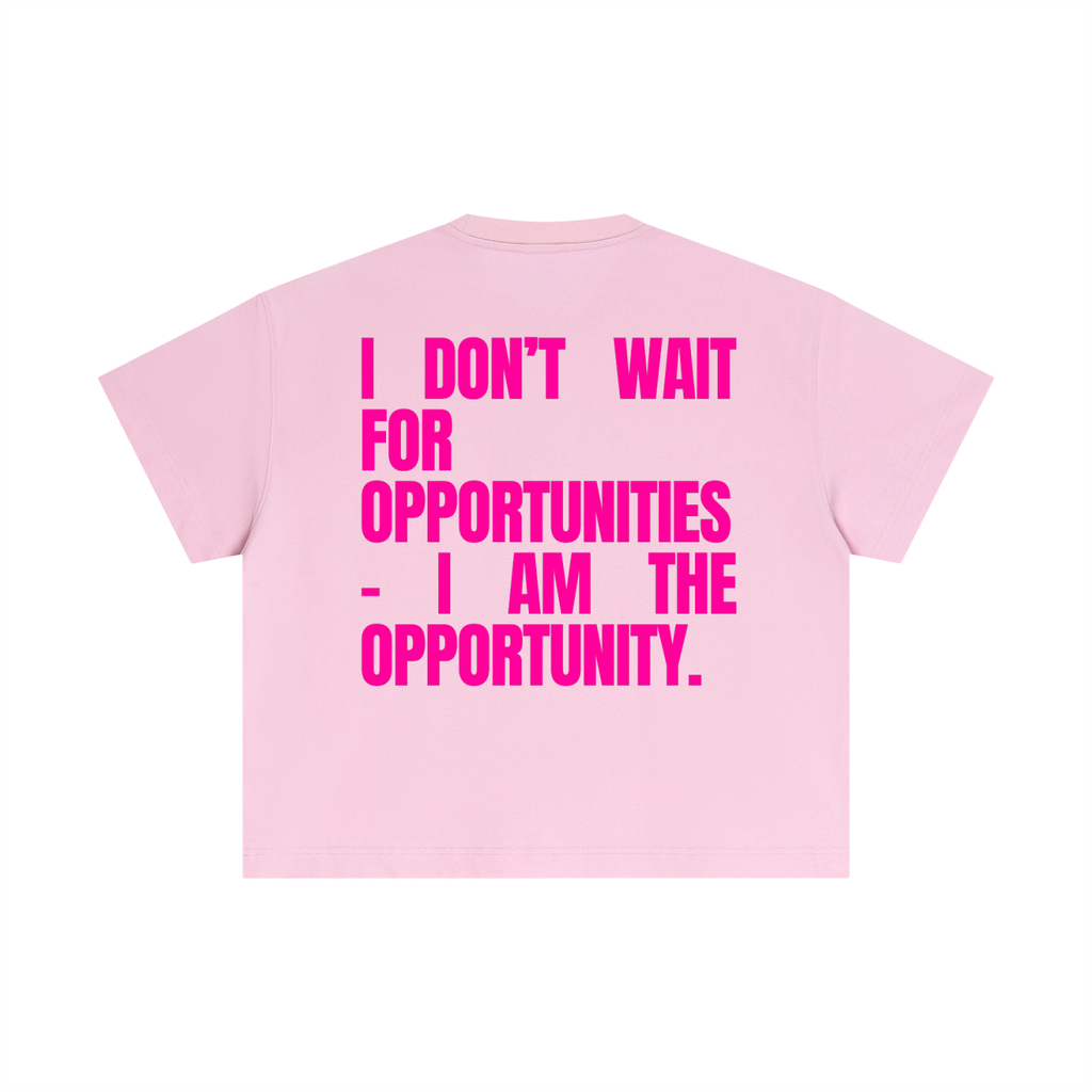 MAIN CHARACTER BOXY T-SHIRT - I AM THE OPPORTUNITY