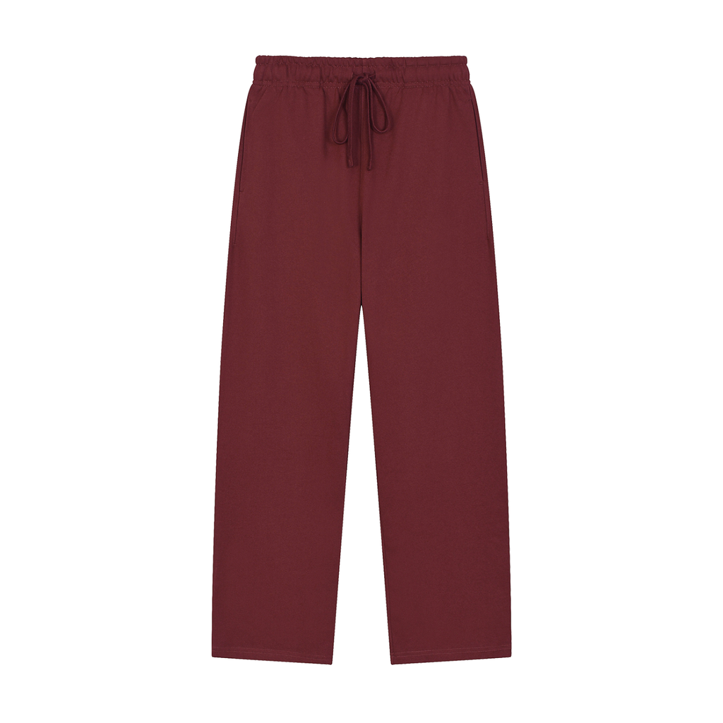 STRAIGHT-LEG SWEATPANTS UNISEX - RED