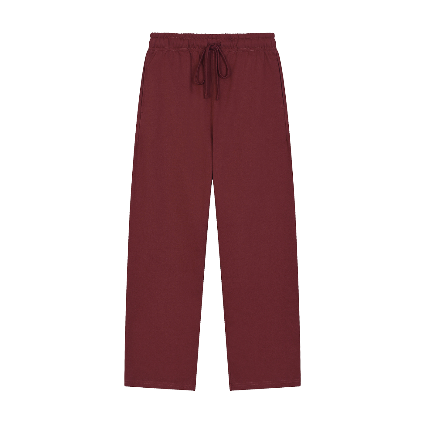 STRAIGHT-LEG SWEATPANTS UNISEX - RED