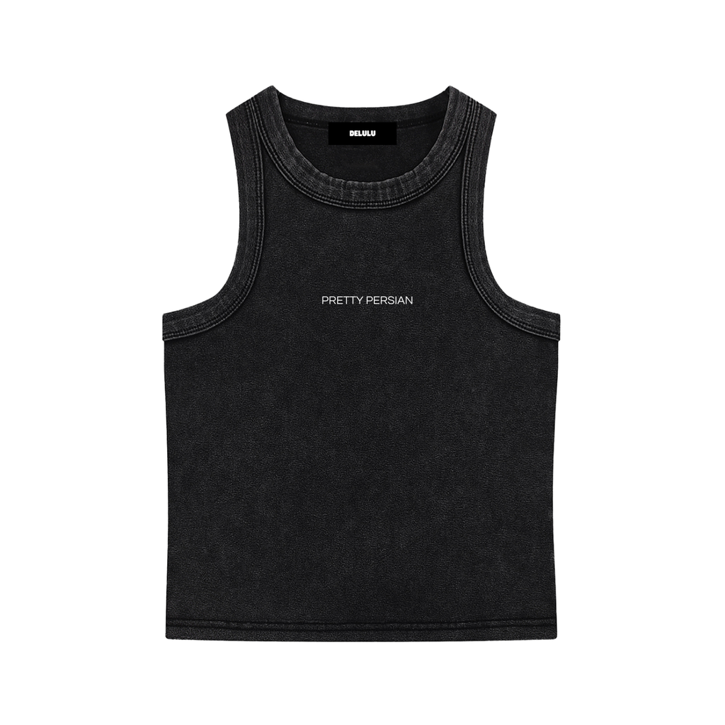 SNOW WASHED TANK TOP PRETTY PERSIAN