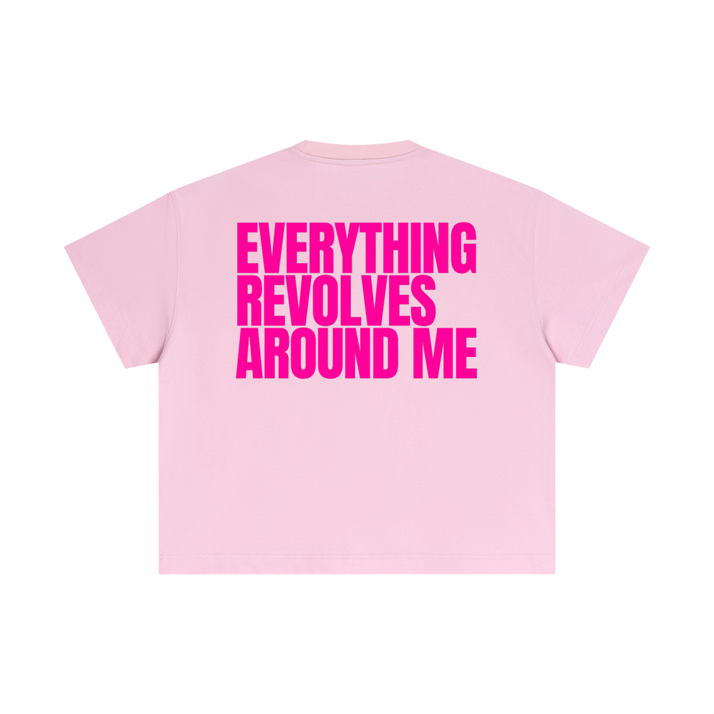 MAIN CHARACTER BOXY T-SHIRT - EVERYTHING REVOLVES AROUND ME