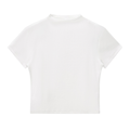 BASIC SLIM FIT WOMEN MOCK NECK T-SHIRT