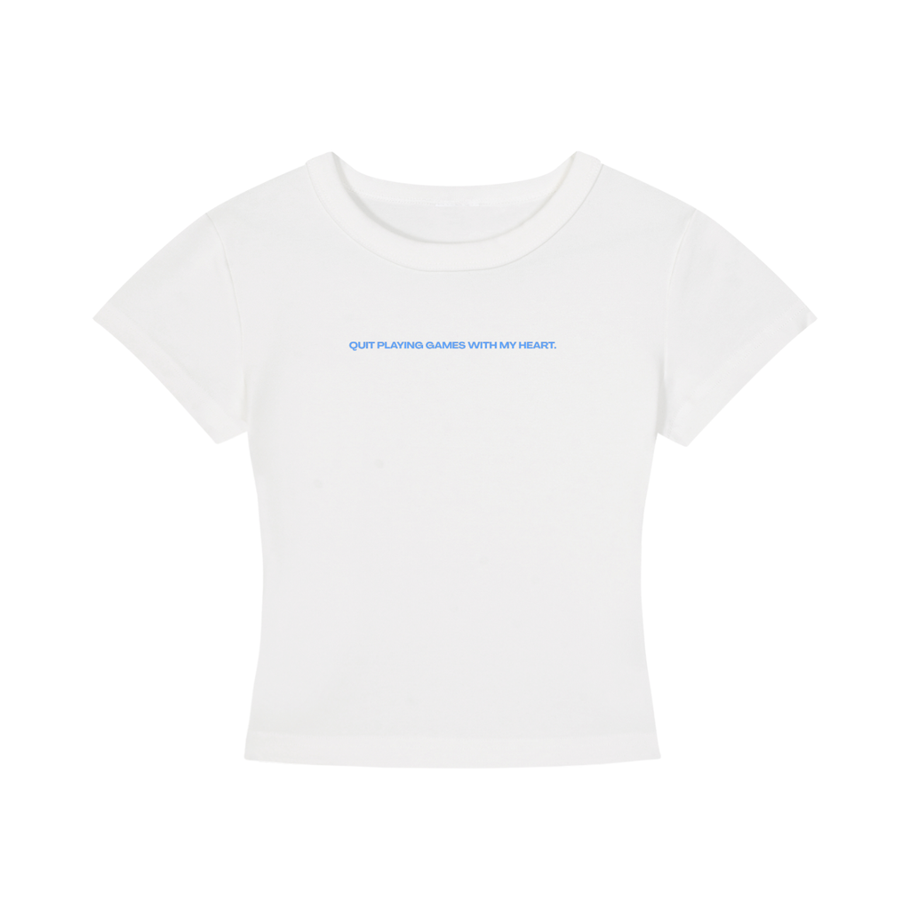 WOMEN'S CROPPED T-SHIRT - HOMECOMING DÜSSELDORF - QUIT PLAYING GAMES WITH MY HEART